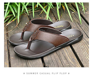 <span class=keywords><strong>Sandali</strong></span> Infradito da Uomo <span class=keywords><strong>in</strong></span> Vera Pelle con Suola Morbida <span class=keywords><strong>in</strong></span> PU <span class=keywords><strong>per</strong></span> Sport all'Aperto, Ciabatte Estive da Spiaggia - Product Image 5