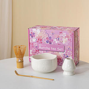 Juego de Batidores de Matcha Modernos a Precio de Mayoreo, 4 Piezas, Accesorios de Bambú, Tazón de Cerámica para Matcha, Kit para Cafetería, Logotipo Personalizado - Product Image 2