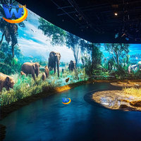 Sala Inmersiva 5D, Sistema de Proyección de Pared y Piso de 360 Grados, 3D Holográfico a Simple Vista, Diseño para Banquetes, Restaurantes, CAVE, Exposiciones