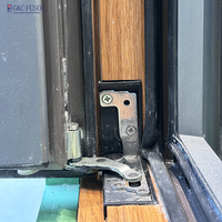 Offre Spéciale américain Double trempé clair/teinté verre Upvc fenêtres ouverture vers l'intérieur inclinaison tourner conception persienne rideau pour Villa/hôtel