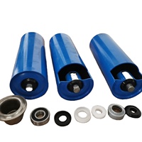 Rouleaux porte-charge industriels robustes en métal pour convoyeurs, modèle de rouleau de transport