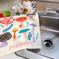 Champignon Thé Serviette Chalet Core Décor Champignon Cadeau Automne Cuisine Serviette Champignons Plat Serviette de Pendaison De Crémaillère Cadeau ami