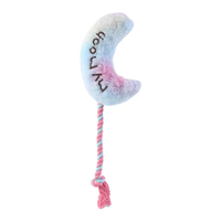 Vente en gros pelucheux pelucheux grinçant chien jouets à mâcher corde de coton chaîne dans la conception d'étoile de lune de nuage pour la formation de votre ami à fourrure