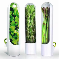 Conteneur de Conservation Multifonctionnel Moderne en Plastique Transparent de Haute Qualité pour Légumes et Bouteilles – Récipient de Rangement de Cuisine