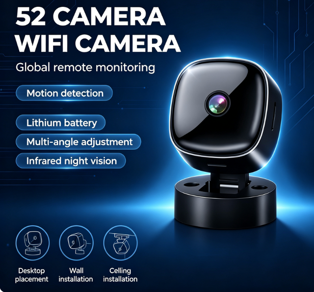 S1 Indoor Cube Wireless Mini 1080P CCTV Camera Night Vision Rotatable Phone Connectivity Smart Audio Video Network Camera