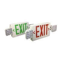 Auvent inclus panneau de sortie led double face personnalisé pour éclairage de secours mural d'escalier