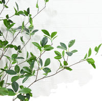 Plantes artificielles en pot vert, ficus banian, feuilles de ficus, arbre paysager, décoration d'intérieur