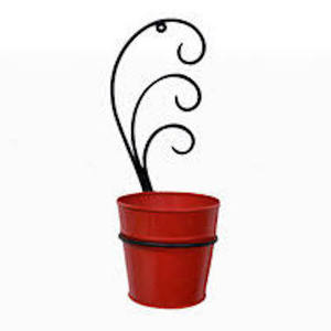 Pot de jardinière suspendu en or Antique fer métal enduit de poudre décoration de la maison décoration de mariage décoration intérieure jardinière murale - Product Image 3