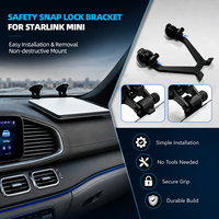 Support de voiture Starlink Mini en métal à double ventouse pour toit ouvrant et tableau de bord, angle réglable, kit d'installation rapide