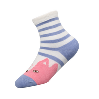 Multi-Designed 3D Flowers Crew Chaussettes personnalisées respirantes OEM Jacquard pour enfants pour filles