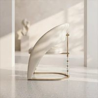 Chaise de salle à manger de luxe italienne, design haut de gamme, chaise de villa de luxe, mobilier sur mesure pour grands espaces, chaise de salle à manger moderne