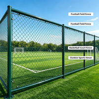Panel Pagar Kawat Las Ganda Tahan Lama untuk Melindungi Perimeter Stadion Sepak Bola, Perlindungan Batas Luar Ruangan Industri, Dilapisi PVC