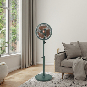 Ventilador de Pedestal de 12 Pulgadas con 3 Aspas, Motor de Alta Velocidad, Viento Fuerte y Silencioso, Material Plástico, Uso Doméstico - Product Image 6