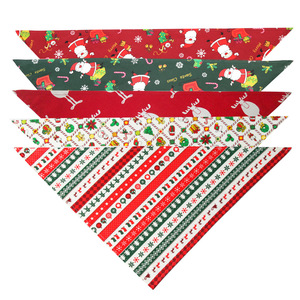 Wholesale Cotton <strong>Christmas</strong> Style <strong>Christmas</strong> <strong>Dog</strong> <strong>Bandana</strong> - Product Image 3