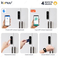 KEMUU Tuya TTlock Cerradura de casillero de vestuario digital Cerradura de casillero personal personalizada con logotipo Cerradura de puerta de gabinete inteligente