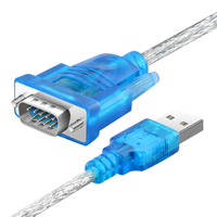 Câble adaptateur convertisseur USB 2.0 vers série DB9 RS232 9 broches mâle