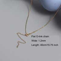 Collier Chaîne PVD Or 18K Acier Inoxydable Pendentif Chaîne Maille Serpent Cubaine Étanche