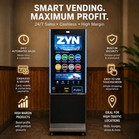 Distributeur de cigarettes intelligent multilingue ZYN SNUS avec vérification de l'âge pour bars et discothèques