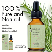 Minyak Rosemary Penumbuh Rambut Logo Kustom 100% Alami Minyak Kelapa Perawatan Kulit Kepala Serum Rambut