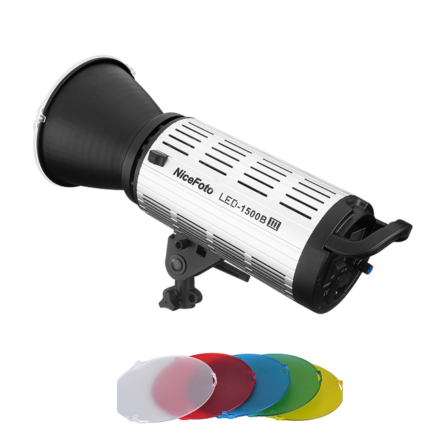 NiceFoto LED-1500BIII 150W DAYLITE 5600k LED Video Light Bowens Mount AC Power Supply
