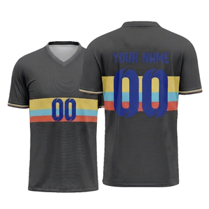 Wholesale Custom Sublimated Sports Jersey Men Breathable Quick Dry <b>soccer</b> jersey Personalized Name Number Team Wear sportswear - Product Image 1