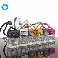 Avertan Vente en gros 5ml 8ml 10ml Diffuseur de parfum pour voiture Bouteille en verre Diffuseur d'huiles essentielles pour voiture Bouteille de désodorisant pour voiture