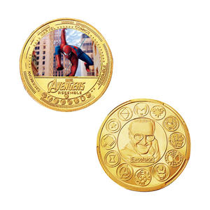 5 Pièces de Monnaie Commémoratives Spider-Man Thème Films Classiques Américains Dorées Marvel Super Héros Cadeaux de Collection - Product Image 3