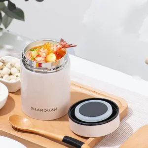 SQ83 Mini Vacuum Insulated Food Storage Containers Reusable Thermal Kids Picnic Soup Braised Pot Portable Braised Beaker