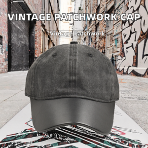 Gorra de Béisbol Estilo Vintage Deportiva con Rayas, de Algodón Lavado y Parches, con Cierre a Presión, para Primavera, Verano y Uso al Aire Libre - Product Image 2