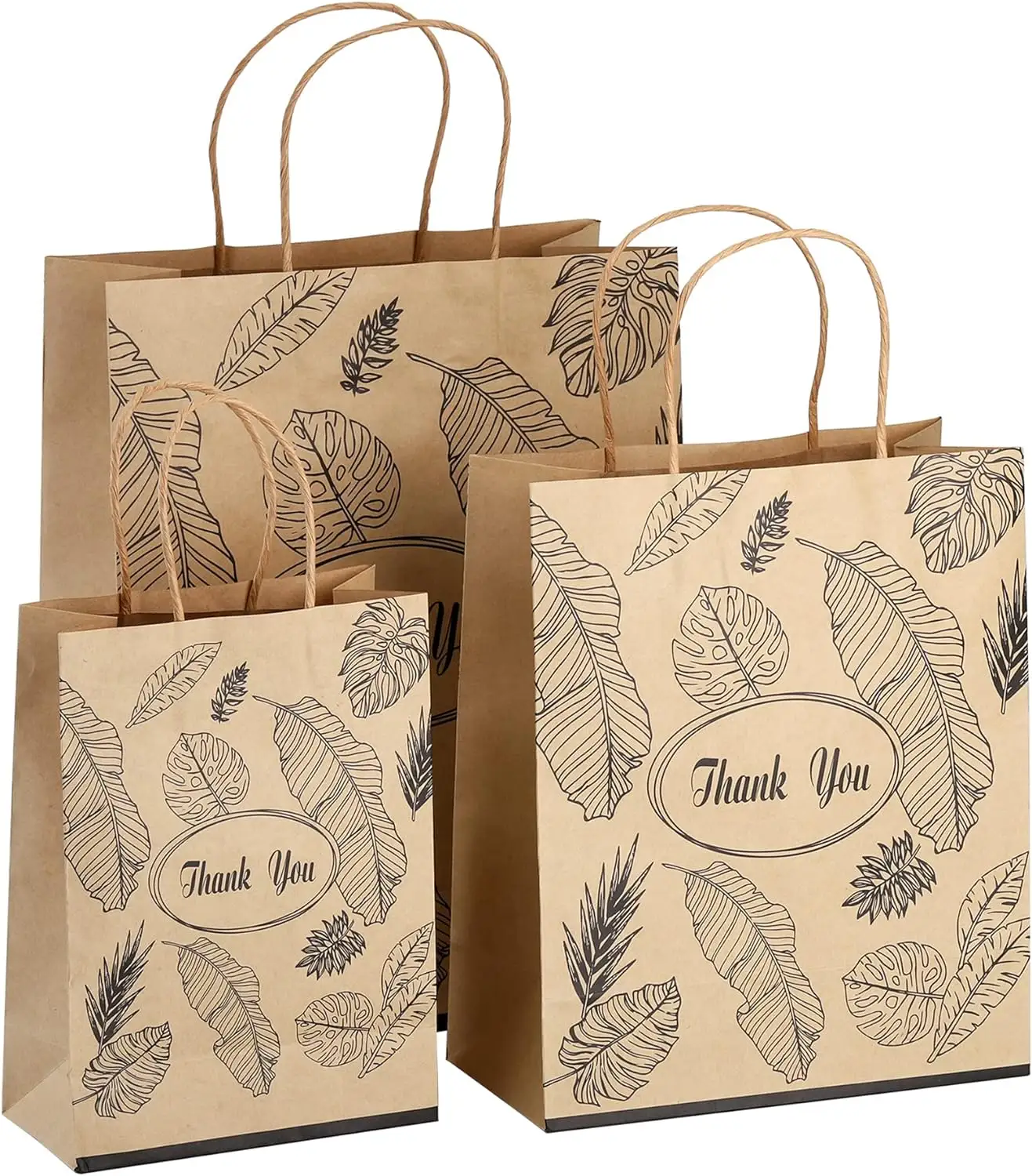 Sacolas de compras de papel Kraft personalizadas com alças, sacola de embalagem impressa com logotipo para uso no varejo, atacado de fábrica