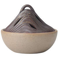 Brûleur d'encens en céramique semi-artisanal SKYLIA, style chinois créatif, en forme de montagne, pour usage domestique intérieur, bois de santal et bois d'agar