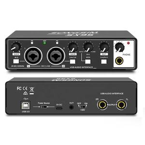 Nouvelle carte son enregistrement édition chanter équipement de diffusion <span class=keywords><strong>en</strong></span> direct doublage téléphone portable ordinateur USB Transmission numérique carte son - Product Image 2