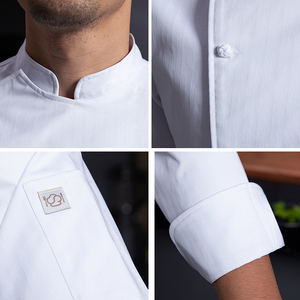 Tenue de Travail : Combinaison et Jupe de Travail pour Femmes <span class=keywords><strong>XL</strong></span>, Uniforme de <span class=keywords><strong>Chef</strong></span> Élégant à Manches Longues, Veste de <span class=keywords><strong>Chef</strong></span> à Manches Longues - Product Image 2