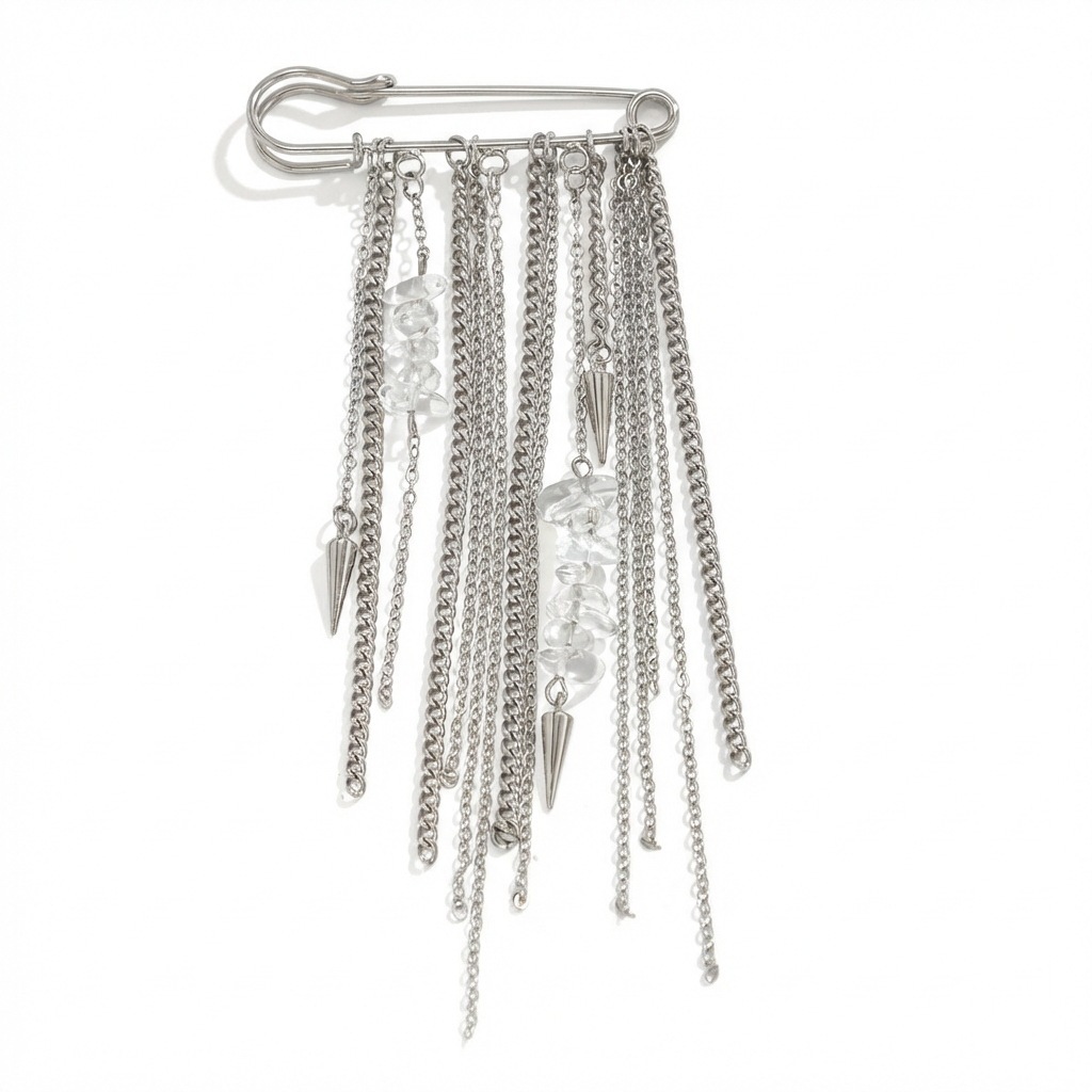 Broche de cuentas de cristal