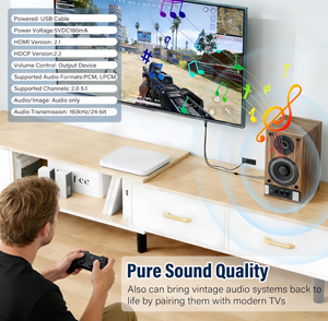 <span class=keywords><strong>Cable</strong></span> de Audio <span class=keywords><strong>HDMI</strong></span> ARC <span class=keywords><strong>a</strong></span> AUX de 3.5mm con Alimentación USB para TV, Sistema de Sonido, Altavoz, Barra de Sonido, Amplificador de Cine en Casa - Product Image 5