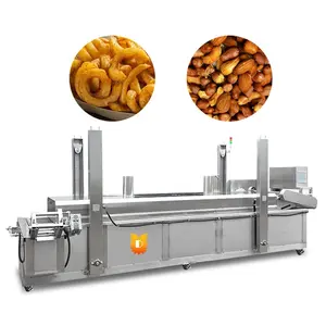 Automatic Electric Batch Fish Dough Twist Groundnut Noodle Hot Dog Donut Samosa Fryer Egg Turkey French Fries Frying Machine