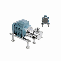 Pompe de transfert basse pression pour grosses particules série RX, fonction auto-amorçante, impeller flexible, OEM, acier inoxydable 316L
