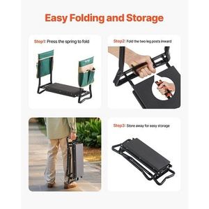 W2B Heavy Duty 8 \ "EVA Pad pieghevole sgabello da giardino inginocchiatoio e panca da giardino per accessori da lavoro in giardino - Product Image 6