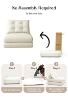 Sofá Cama Individual Tipo Futón, Relleno de Esponja, Compacto, para Descanso, Moderno, para Sala de Estar