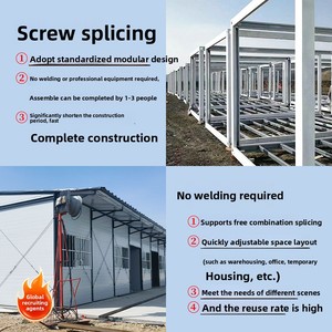 40ft Uitbreidbaar Prefab <span class=keywords><strong>Container</strong></span> Kantoorgebouw Met Toilet Modulair Opvouwbaar Ontwerp Milieuvriendelijke Stalen Structuur Voor Hotelgebruik - Product Image 3