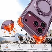 TORRAS Ostand Q3 Air Pro Series untuk iPhone 18 Pro Max / 17 Pro Max Casing Magnetik dengan Penyangga Putar TPU - Ungu