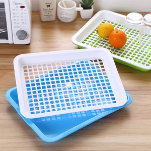 Drain Tray Filter Plate Square L Green Red Pink Blue For <b>Kitchen</b> Cups Tableware Storage - Product Image 4