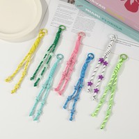 Porte-clés personnalisé tendance à faire soi-même, accessoire de clé artisanal, pendentif de sac en corde tressée, personnalisation exclusive