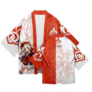 26 Styles Xiao Zhong Li Qiqi <span class=keywords><strong>Cosplay</strong></span>, Kimono Haori imprimé en 3D, Cape, Haut en polyester, Vêtements unisexes d'anime et de dessin animé - Product Image 1