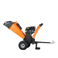 Broyeur de bois à essence professionnel GS120 de 15 CV, capacité de 120 mm, broyeur d'arbres avec gueule de décharge rotative et allumage à clé