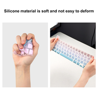 Funda de Silicona para Teclado en Español e Inglés, Diseño Americano, Color Azul Niebla, para MacBook Pro 13" 2020-2022 M2 M1 A2338 A2289 A2251, Pro 16" 2019 A2141