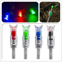 Nock LED Lumineux Automatique pour Tir à l'Arc ID7.6mm, Queues de Nock Éclairées pour Arbalètes et Flèches, Idéal pour le Tir Nocturne