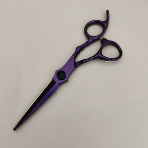 Tijeras de Peluquería Personalizadas de 6 Pulgadas, Tijeras de Entresacar para Diestros, Uso Profesional, Hoja Estándar, Acabado Morado - Product Image 4