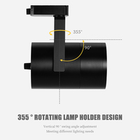 CRI95 Anti-Glare LED Track Light Garantie de 3 ans sans scintillement 24W 35W 45W Éclairage à haute altitude Conception en aluminium moderne Puce COB