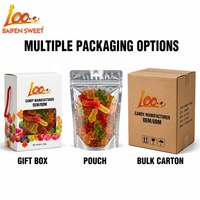 Gomitas de Frutas Variadas, Dulces de Gelatina Suave, Sabores Mixtos de Bayas, Sandía, Melocotón, en Forma de Oso y Donut, OEM ODM